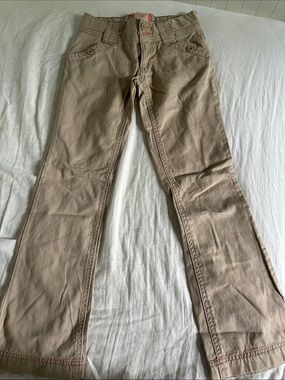 Old Navy Womens Bootcut Jeans in Light Khaki